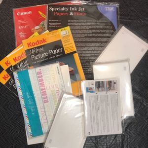 Assorted Picture/Photo Paper  